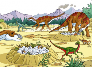 illustration les dinosaures