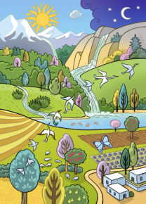 Illustration d'un psaume