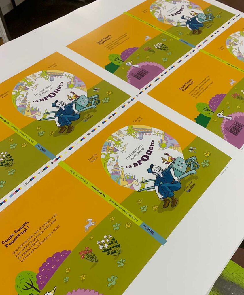 photo de l'impression d'un livre