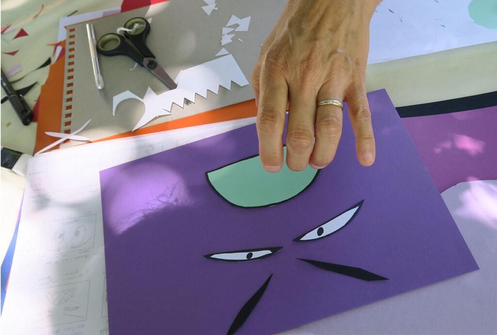 dessin en papier découpé